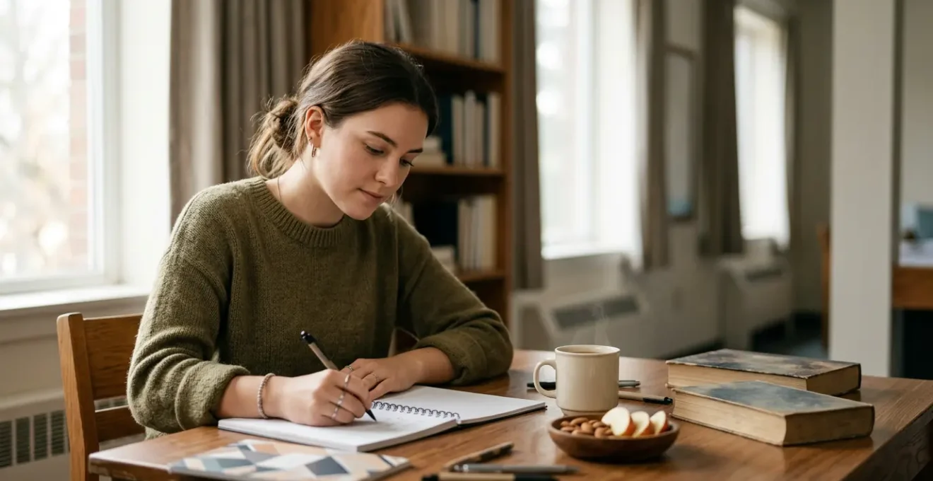 Étudiant en formation intensive trouvant l'équilibre entre travail et repos