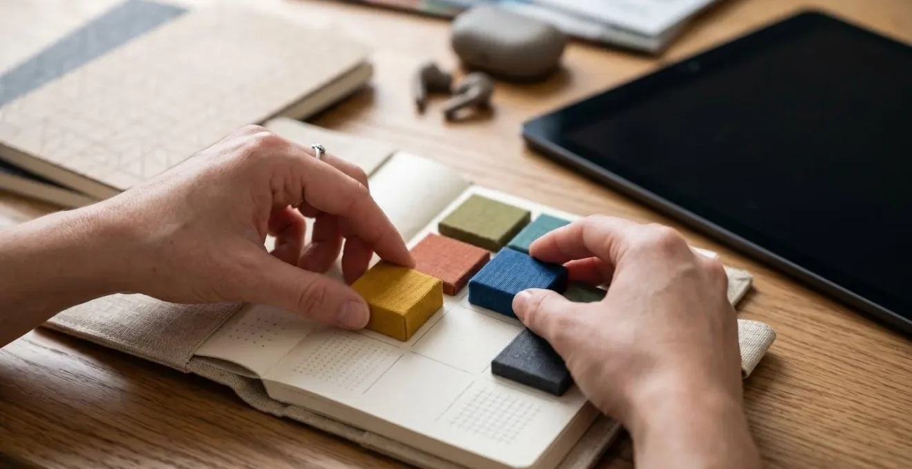 Professionnel organisant son temps d'apprentissage hebdomadaire avec différents supports