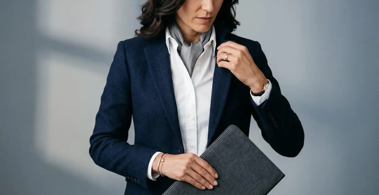 Candidat en tenue business casual appropriée pour un entretien oral d'école de commerce